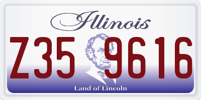 IL license plate Z359616