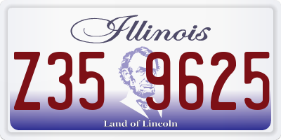 IL license plate Z359625