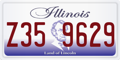 IL license plate Z359629