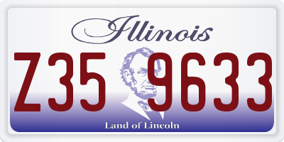 IL license plate Z359633