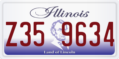 IL license plate Z359634