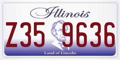 IL license plate Z359636
