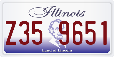 IL license plate Z359651