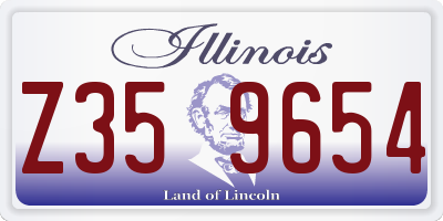 IL license plate Z359654