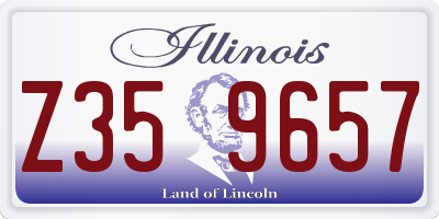 IL license plate Z359657