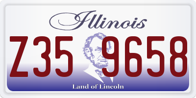 IL license plate Z359658