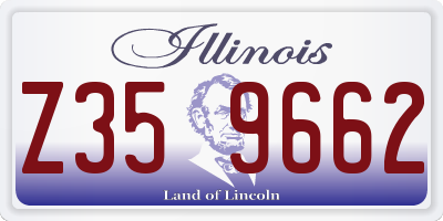 IL license plate Z359662
