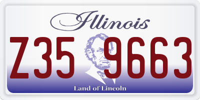 IL license plate Z359663