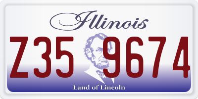IL license plate Z359674