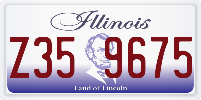IL license plate Z359675