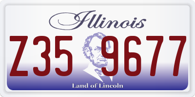 IL license plate Z359677