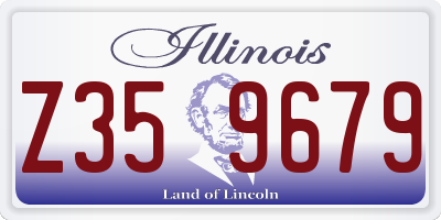 IL license plate Z359679
