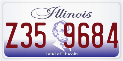 IL license plate Z359684