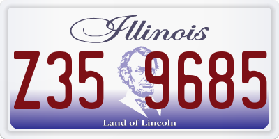 IL license plate Z359685
