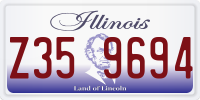 IL license plate Z359694