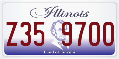 IL license plate Z359700