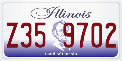 IL license plate Z359702
