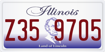 IL license plate Z359705