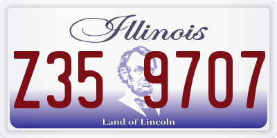 IL license plate Z359707