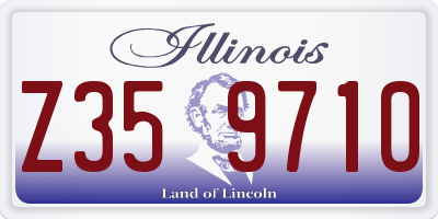 IL license plate Z359710