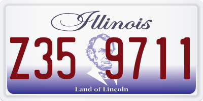 IL license plate Z359711