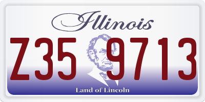 IL license plate Z359713