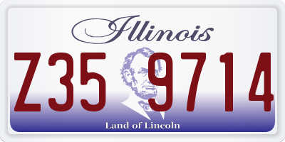 IL license plate Z359714