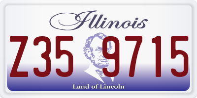 IL license plate Z359715
