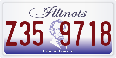 IL license plate Z359718