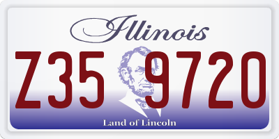 IL license plate Z359720