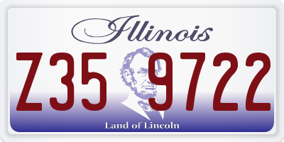 IL license plate Z359722