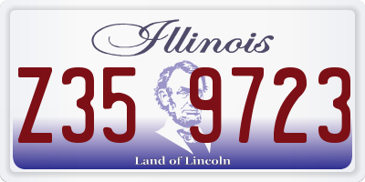 IL license plate Z359723