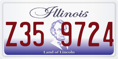 IL license plate Z359724
