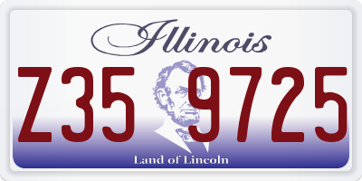 IL license plate Z359725