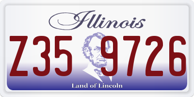 IL license plate Z359726