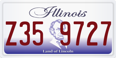 IL license plate Z359727