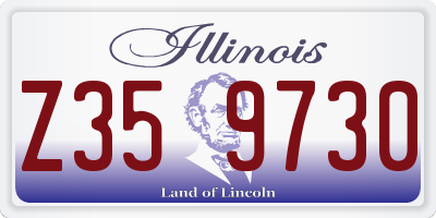 IL license plate Z359730