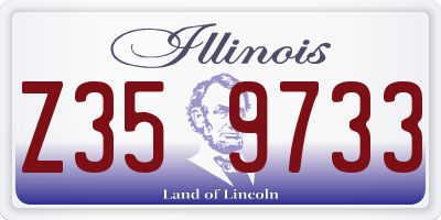 IL license plate Z359733