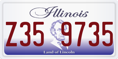 IL license plate Z359735