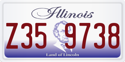 IL license plate Z359738