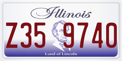 IL license plate Z359740