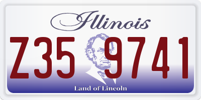 IL license plate Z359741