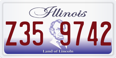 IL license plate Z359742