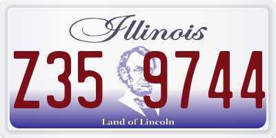 IL license plate Z359744