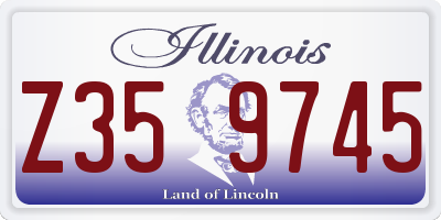 IL license plate Z359745