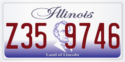 IL license plate Z359746