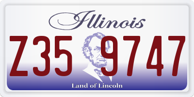 IL license plate Z359747