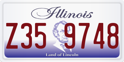 IL license plate Z359748