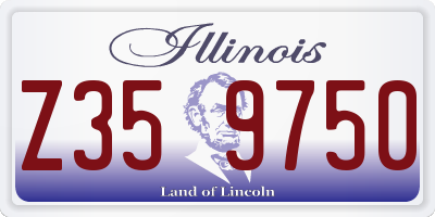 IL license plate Z359750