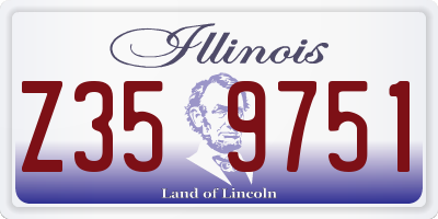 IL license plate Z359751